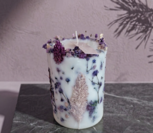 Vela floral Morada